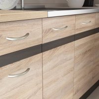 Bucatarie de Colt GENA NEW 12 ST. 210-230, Fara Corp de Cuptor, Stejar Sonoma